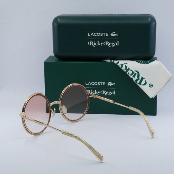 Final Price! Lacoste L252S Ricky Regal 712 Gold Pink Sunglasses - Picture 9 of 9